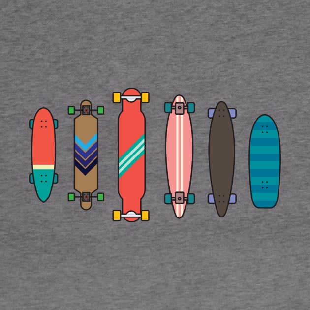 Longboard collection by Digster